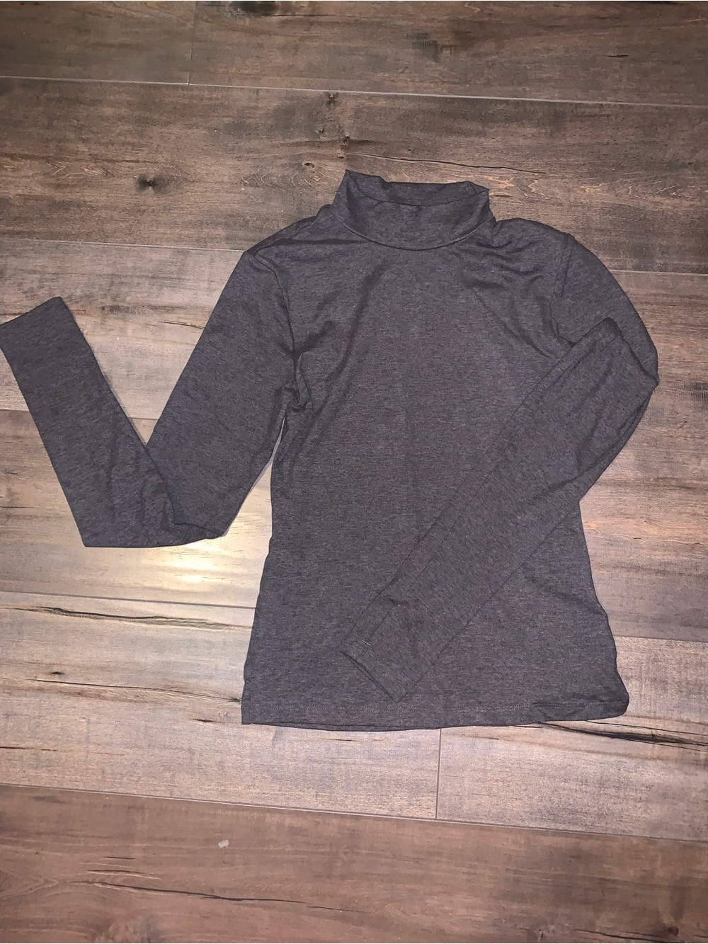 H&M Charcoal Gray Long Sleeve Turtleneck Top